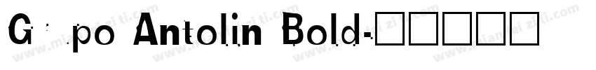 Grupo Antolin Bold字体转换